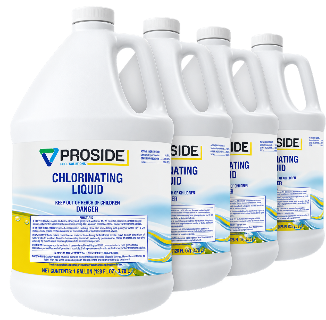 ProSide Liquid Chlorine packaging reference
